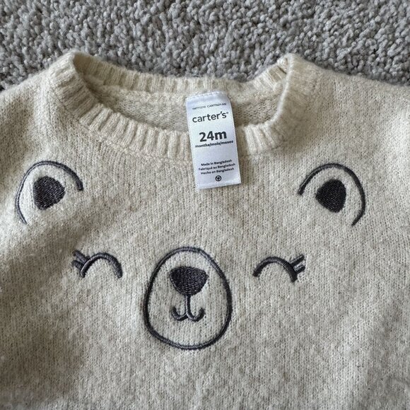 2 Carters Oshkosh B'gosh 24 month Baby Girl Sweaters - Picture 7 of 7
